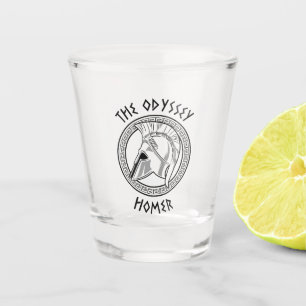 De Odyssee Homerus Griekse Helm Oude Mythologie I Shot Glas