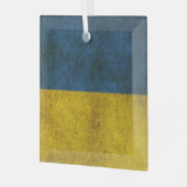 De Oekraïense kleuren op een ornament van vierkant (Voorkant links)