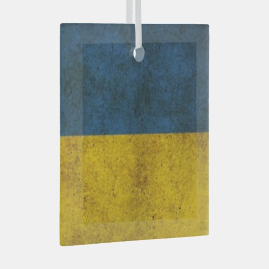 De Oekraïense kleuren op een ornament van vierkant (Voorkant Rechts)