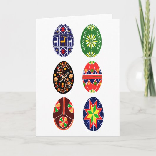 De Oekraïense Paaseieren van Pysanky Feestdagen Kaart (Voorkant)