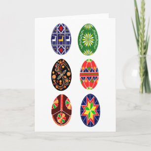 De Oekraïense Paaseieren van Pysanky Feestdagen Kaart