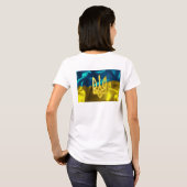 De Oekraïense vlag en het Tryzub Slouchy T Shirt (Achterkant volledig)
