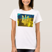 De Oekraïense vlag en het Tryzub Slouchy T Shirt (Voorkant)