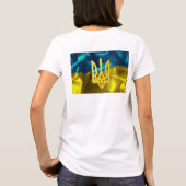 De Oekraïense vlag en het Tryzub Slouchy T Shirt (Achterkant)