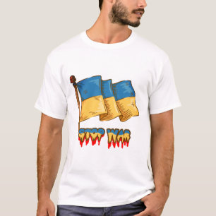 De Oekraïense Vlag: Stop de Oorlog T-shirt