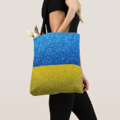 De Oekraïense vlag van Glitter Mode Stylish Tote Bag (Dichtbij)
