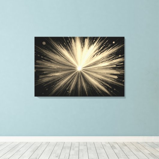 De oerknal canvas afdruk (Insitu (Houten vloer))