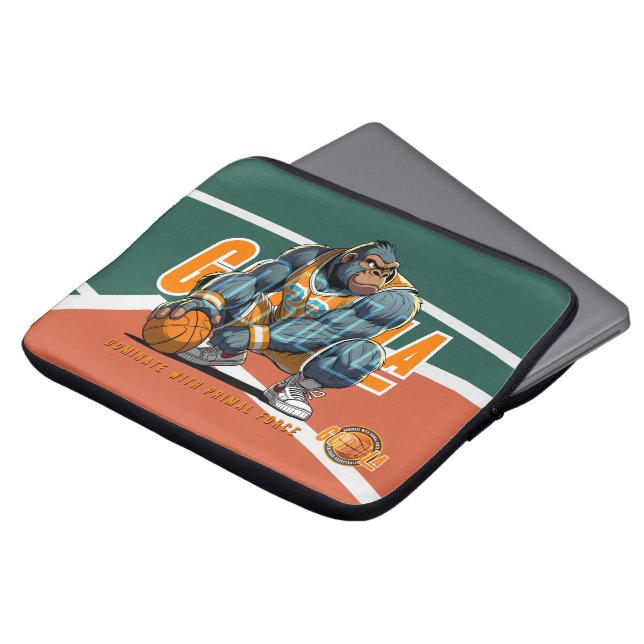 De oerkracht van basketbal | 13 inch / 33.02 cm laptop sleeve (Voorkant top)