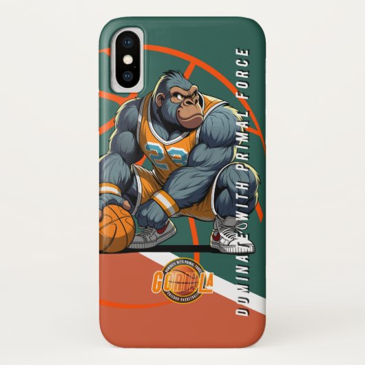 De Oerkracht van Basketbal | Case-Mate iPhone Case (Achterkant)