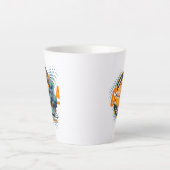 De oerkracht van basketbal | Latte Mok (Voorkant)