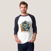 De oerkracht van basketbal | Mannen 3/4 Sleeve T-shirt (Voorkant volledig)