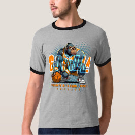 De oerkracht van basketbal | Mannen Ringer T-shirt