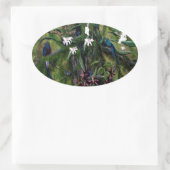 De Oerwouden van Tikal Ovale Sticker (Tas)