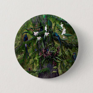 De Oerwouden van Tikal Ronde Button 5,7 Cm