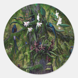 De Oerwouden van Tikal Ronde Sticker