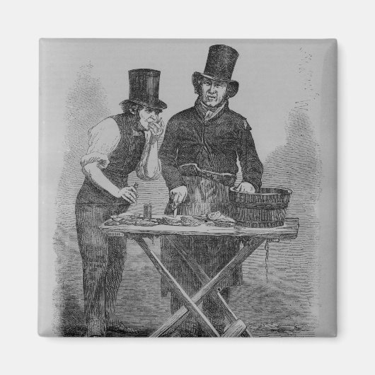 De oester Stall Magneet (Voorkant)