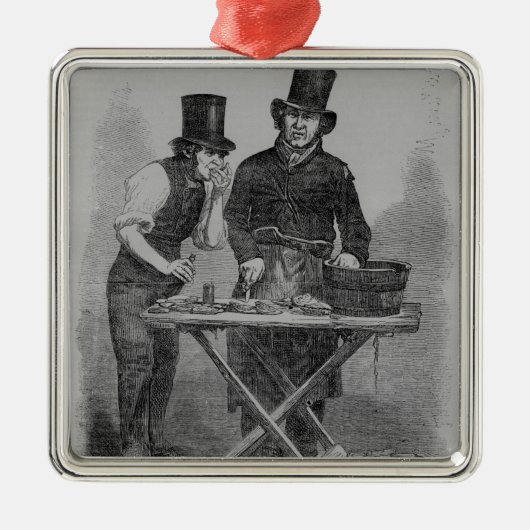 De oester Stall Metalen Ornament (Voorkant)
