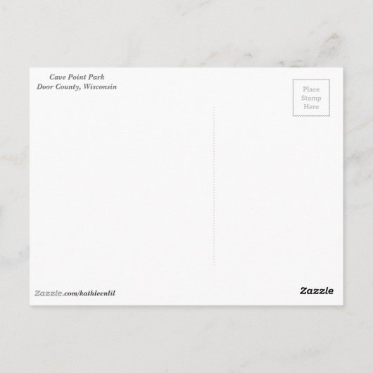 De Oever van het Punt van het hol Briefkaart (Achterkant)