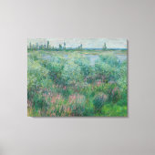 De oevers van de Seine bij Vétheuil, Monet 1881 Canvas Afdruk (Voorkant)