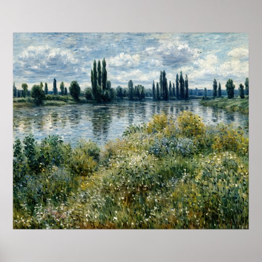 De oevers van de Seine bij Vétheuil Poster (Voorkant)