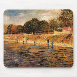 De oevers van de Seine door Vincent van Gogh Muismat