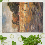 De oevers van de Seine van Vincent van Gogh Theedoek (Gevouwen)