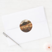 De oevers van de Seine, Vincent van Gogh Ronde Sticker (Envelop)