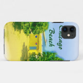 De oevers van het Chicago-strand Case-Mate iPhone Case (Achterkant (horizontaal))