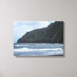 De oevers van Waipio Valley Canvas Afdruk