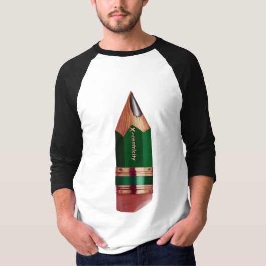 De off-center Stubbie T-shirt (Voorkant)