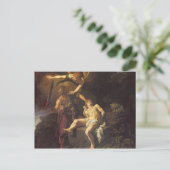 De offers Isaac, 1616 Briefkaart (Staand voorkant)