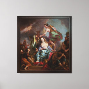 De offers van Iphigenia door Charles de La Fosse Canvas Afdruk