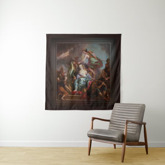 De offers van Iphigenia door Charles de La Fosse Wandkleed (In situ)