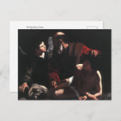 De offers van Isaac door het Briefkaart Caravaggio (Voorkant / Achterkant)
