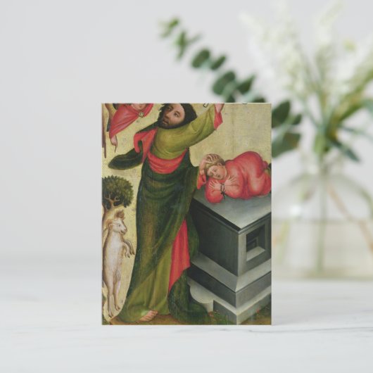 De offers van Isaac van het hoge altaar Briefkaart (Staand voorkant)