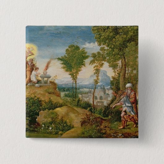 De offers van Isaac Vierkante Button 5,1 Cm (Voorkant)