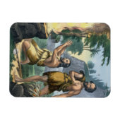 De offers van Kain en Abel, van een bijbelse afdru Magneet (Horizontaal)