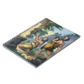 De offers van Kain en Abel, van een bijbelse afdru Notitieboek (Linkerzijde)