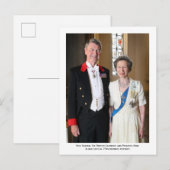 De officiële 75e verjaardagsportret van prinses An Briefkaart (Voorkant / Achterkant)