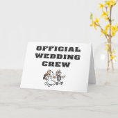 De officiële Bemanning van het Huwelijk Kaart (Gele Bloem)