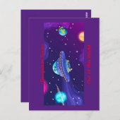 De officiële "Bengleton Sokken: Out of this World" Briefkaart (Voorkant / Achterkant)