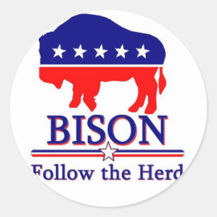 De officiële Bison Party Sticker