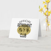 De officiële Club van de Pensionering Kaart (Gele Bloem)