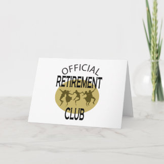 De officiële Club van de Pensionering Kaart