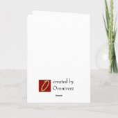 De officiële Club van de Pensionering Kaart (Achterkant)