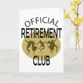 De officiële Club van de Pensionering Kaart (Gele Bloem)
