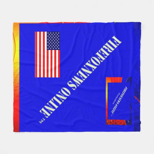 De officiële FIREFOXNEWS ONLINE™ Fleece Deken (Voorkant (Horizontaal))