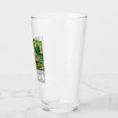 De officiële geschiedenis van de Amerikanen Pint G Glas (Links)