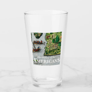 De officiële geschiedenis van de Amerikanen Pint G Glas