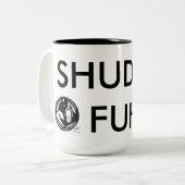 De officiële grond Zero SHUDDA FUH CUP. Tweekleurige Koffiemok (Voorkant links)